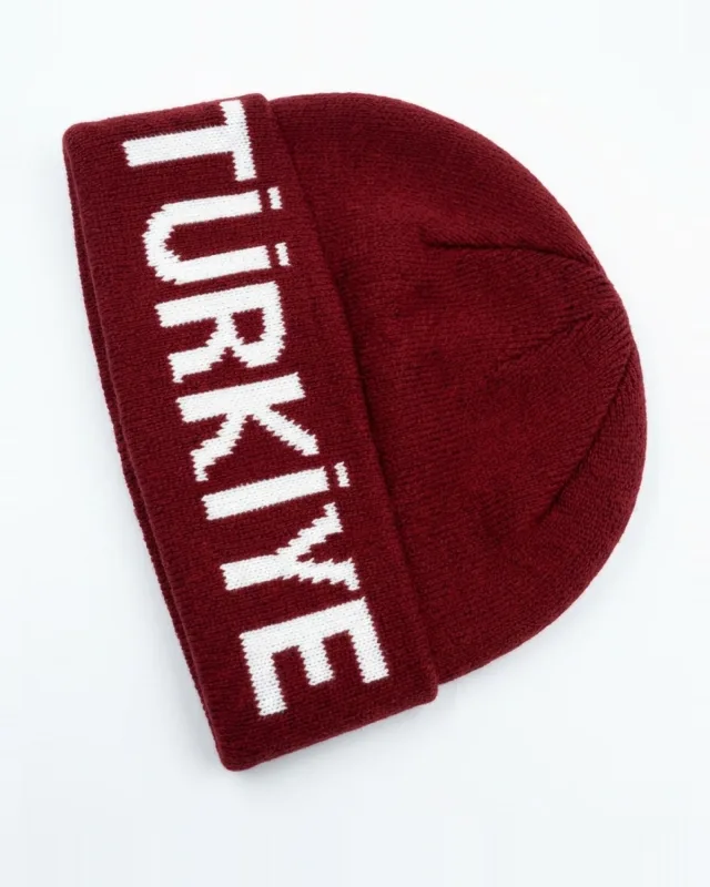 Nakışlı Bere – Nakışlı Bere – toptan – Bordo